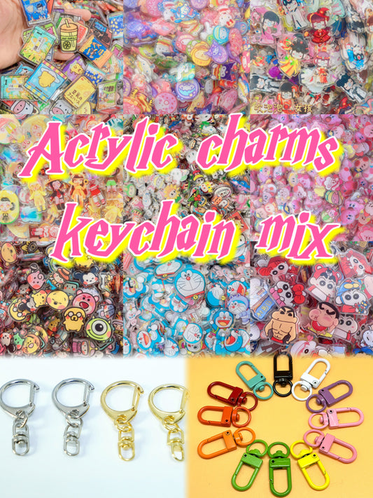 YAYA Acrylic Charms Keychain Mix Diy (pack in live)